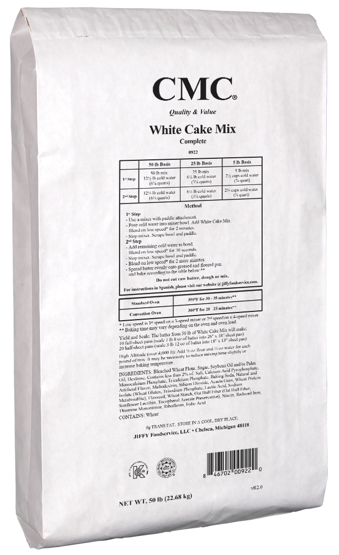 CMC White Cake Mix 50 lb