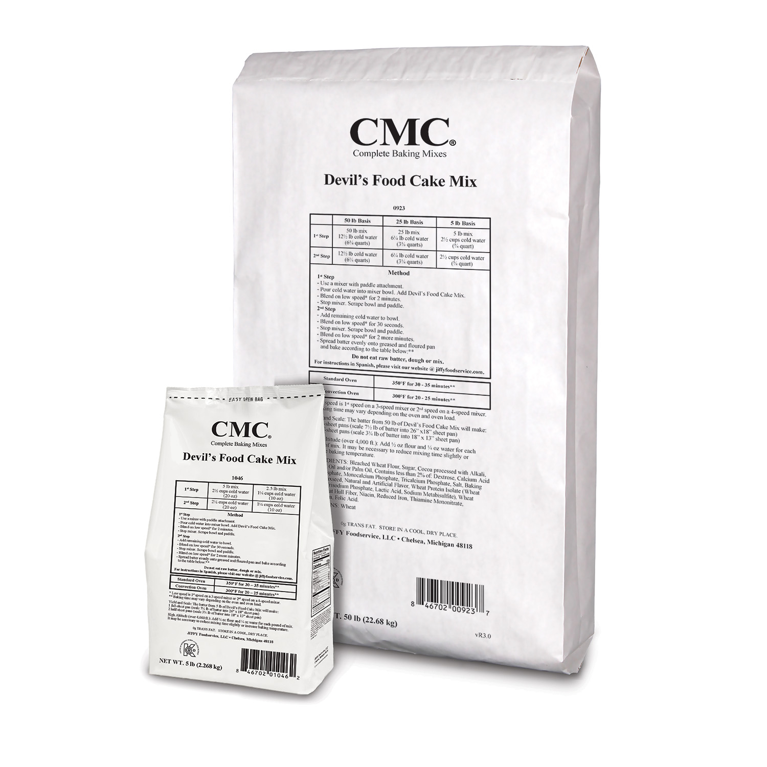 CMC Devil's Food Cake Mix 6/5 lb and 50 lb bags