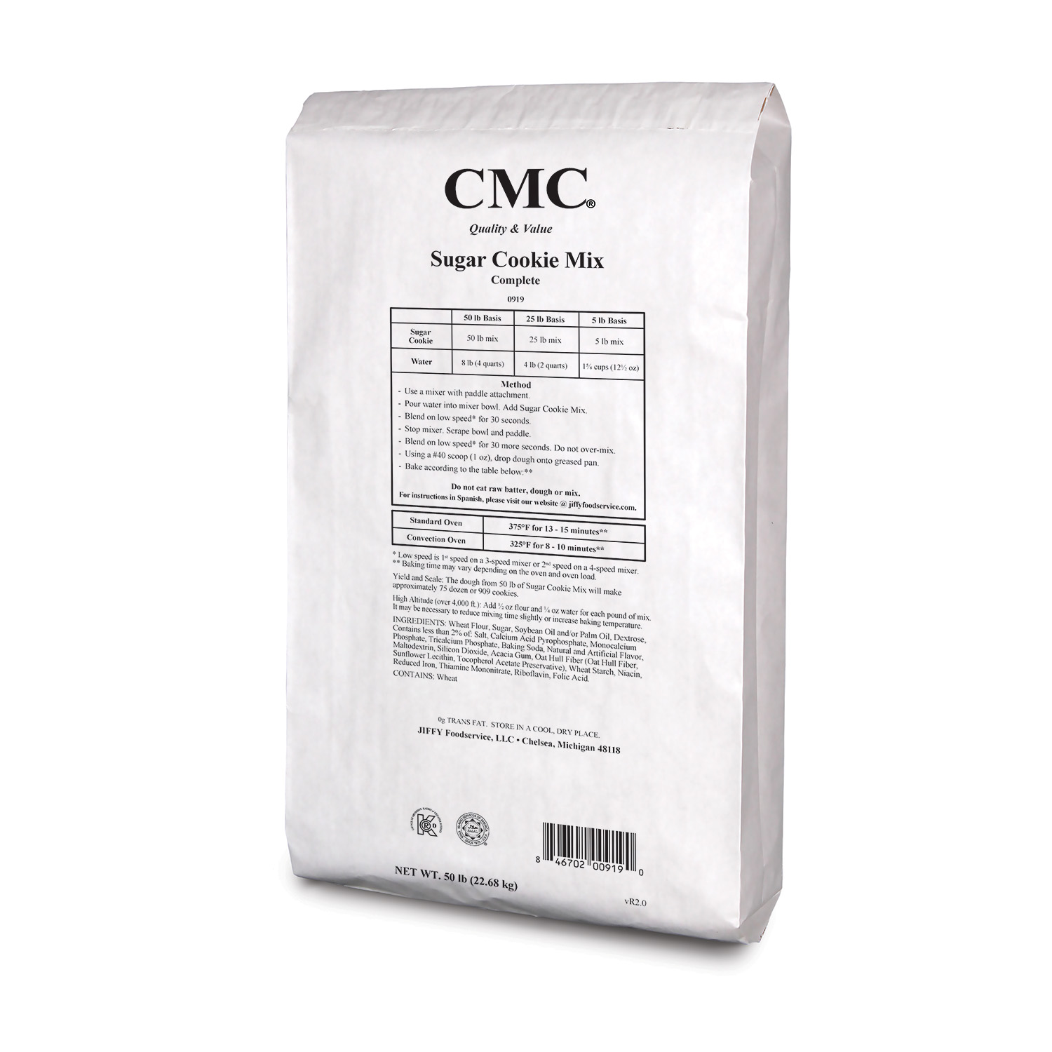CMC Sugar Cookie Mix 50 lb bag
