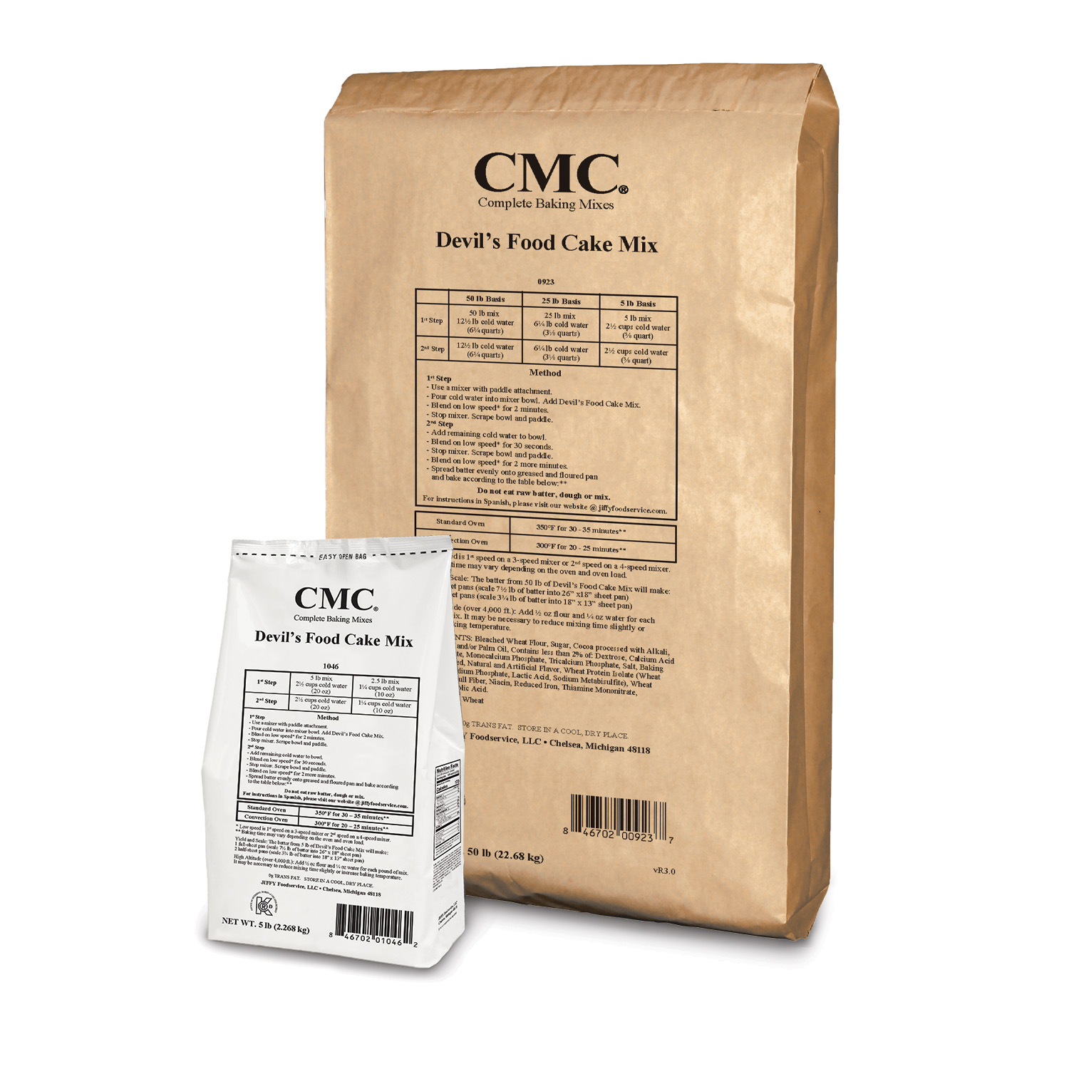 CMC Devil's Food Cake Mix 6/5 lb and 50 lb bags