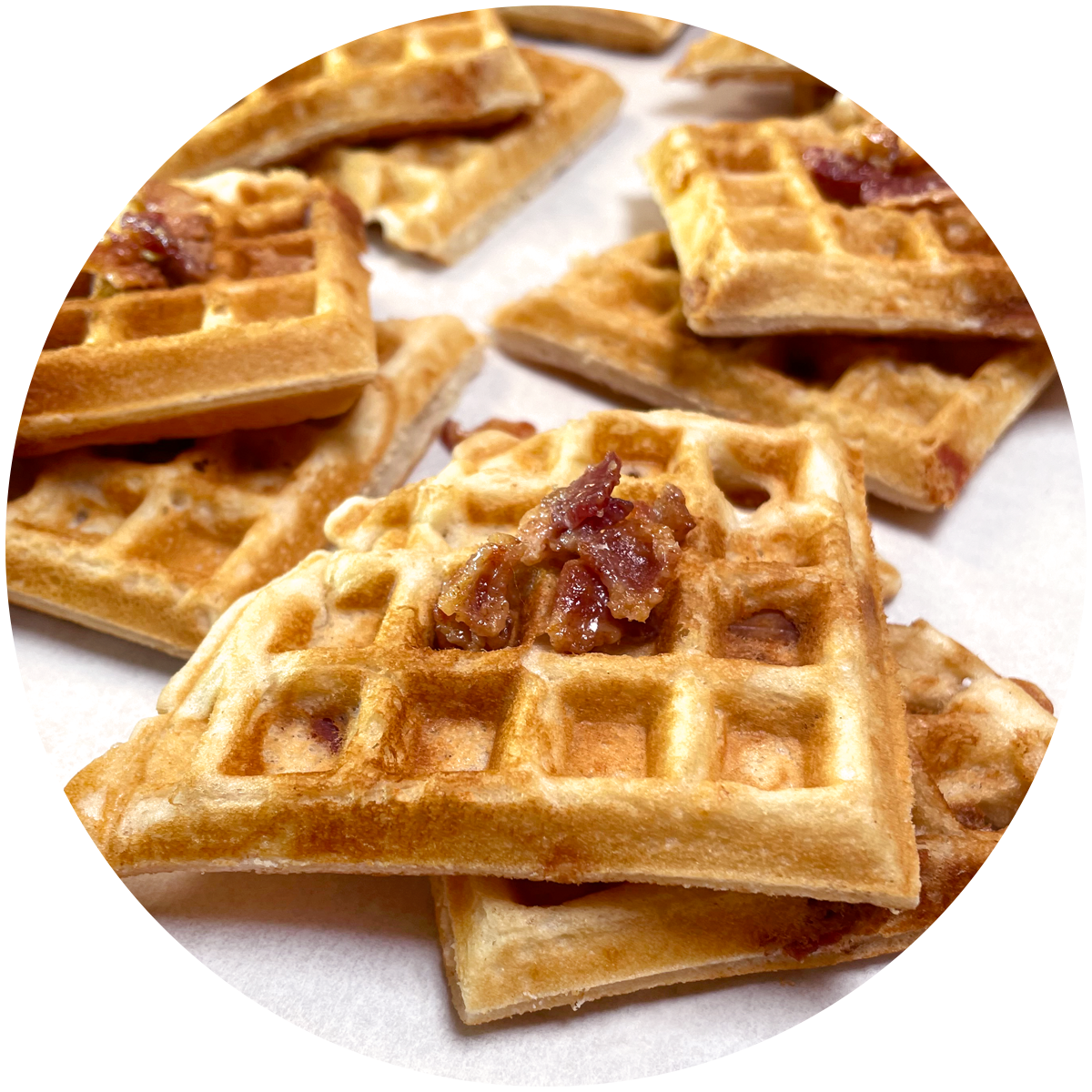 maple-bacon-dippers | "JIFFY" Foodservice Maple Bacon Waffle Dippers Image, Fall LTO, Seasonal LTO